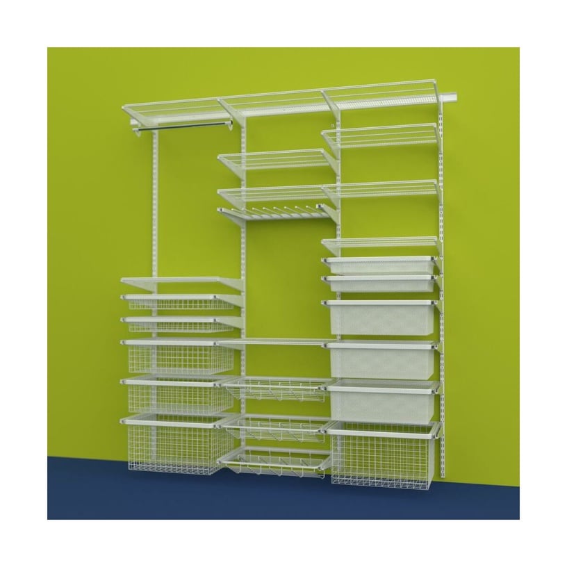 Plauktiņš Velano Quick & Easy, 116.5 cm x 40.7 cm, balta, metāls