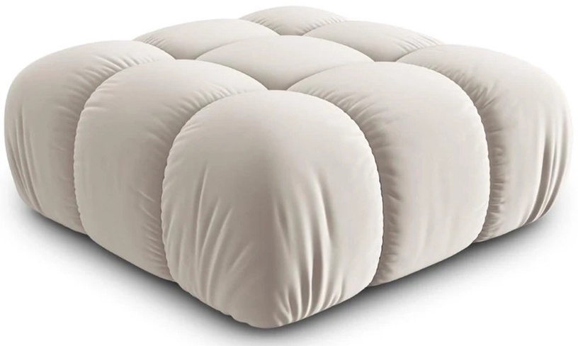 Пуф Micadoni Home Bellis Velvet, бежевый, 94 см x 94 см x 39 см