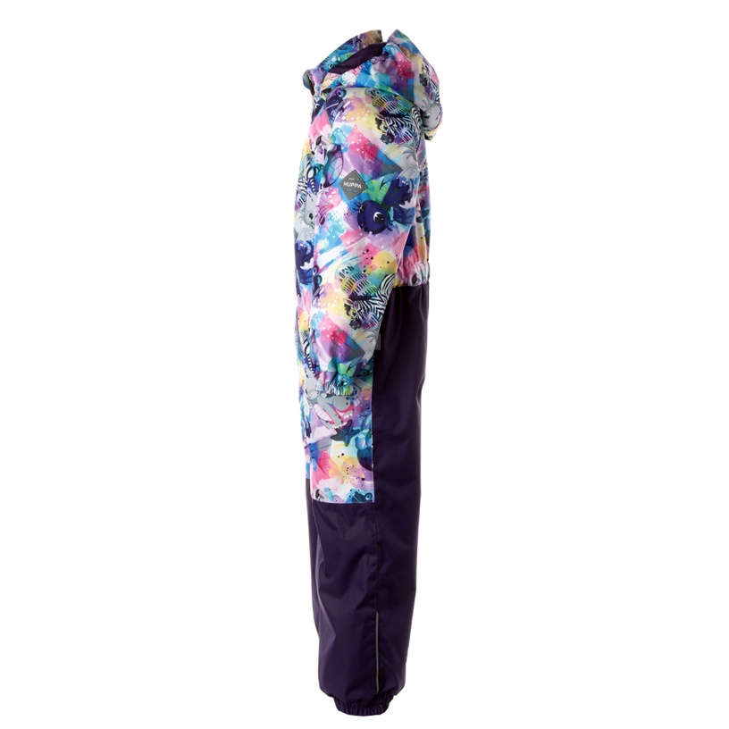 Kombinezons, klasisks pavasaris/rudens ar siltinājumu, bērniem Huppa Wille 1 40G, violeta/daudzkrāsaina, 122 cm