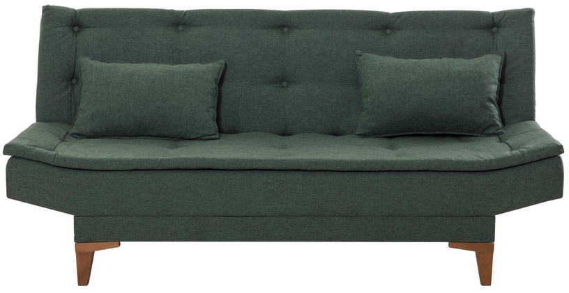 Dīvāns-gulta Hanah Home Santo, zaļa, 85 x 186 cm x 90 cm
