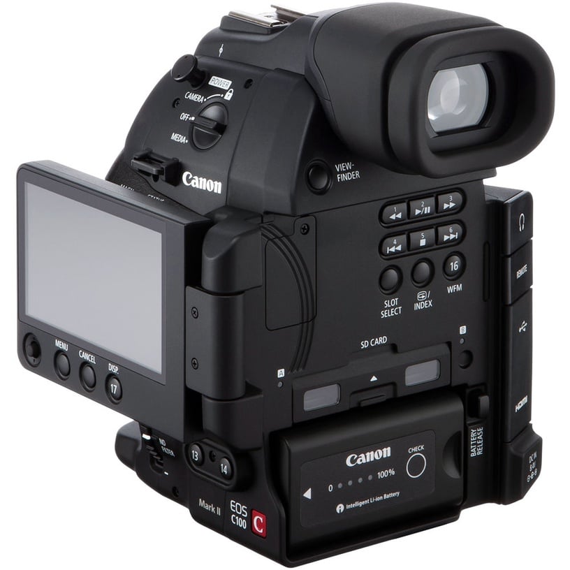 Видеокамера Canon EOS C100 Mark II, черный, 3840 x 2160