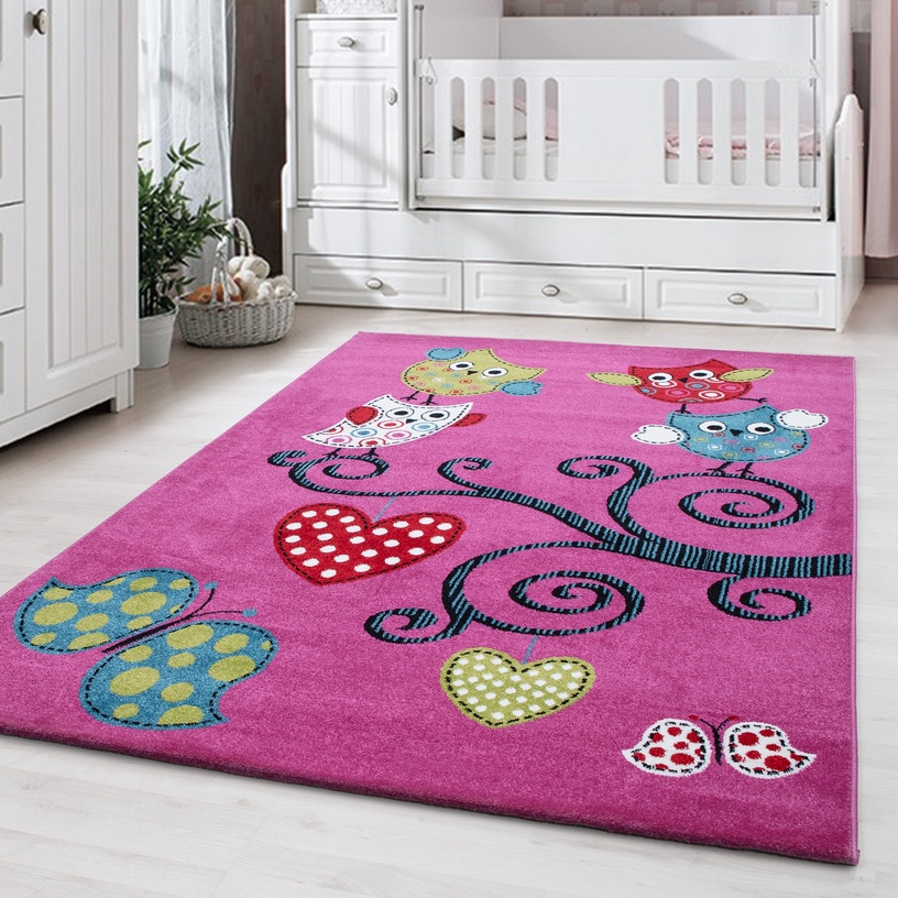 Paklājs iekštelpu Kids Owls 1602300420, daudzkrāsains/violeta, 230 cm x 160 cm