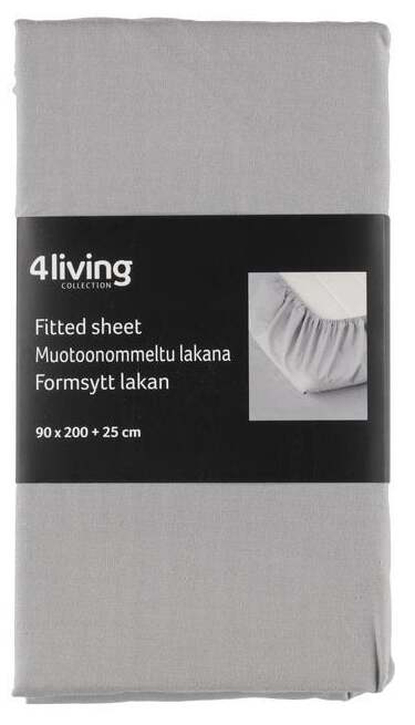 Voodilina 4Living, hall, 120 x 200 cm, kummiga