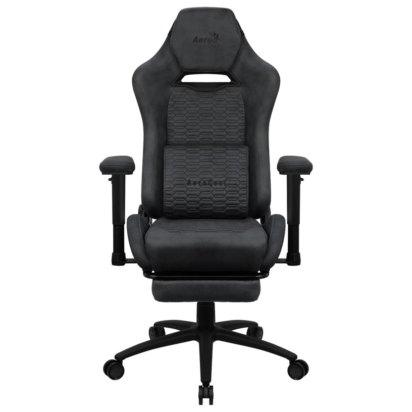 Spēļu krēsls AeroCool ROYAL AeroSuede, tumši pelēks