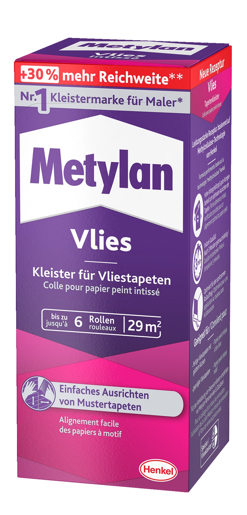 Tapešu līme Metylan Vlies / Fleece, 0.18 kg