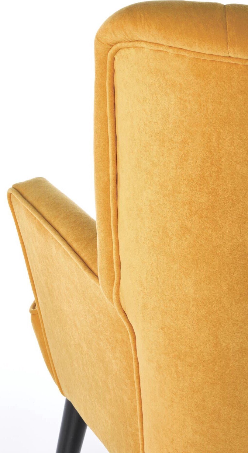 Tugitool Delgado Mustard, 75 cm x 70 cm x 100 cm (defekti/puudusega kaup)