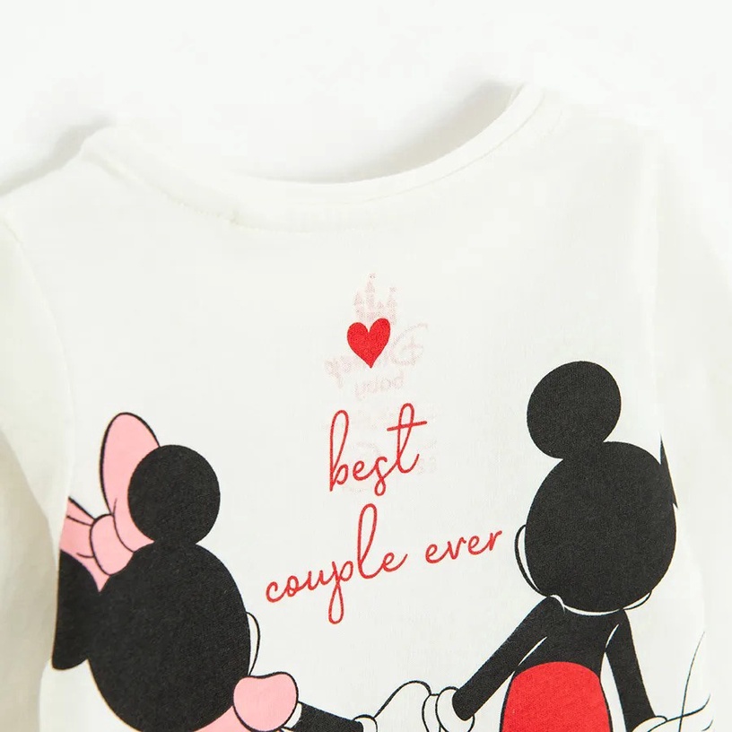 Krekls ar garām piedurknēm, klasisks, meitenēm Cool Club Minnie Mouse LCG2800417, krēmkrāsa, 62 cm