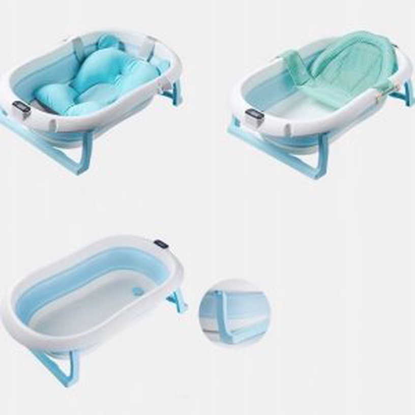 Складная детская ванночка Primabobo Premium, синий, 80 см