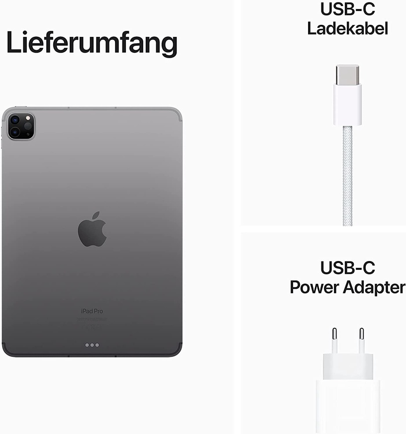 Планшет Apple iPad Pro 11" Wi-Fi + Cellular 128GB - Space Gray 2022