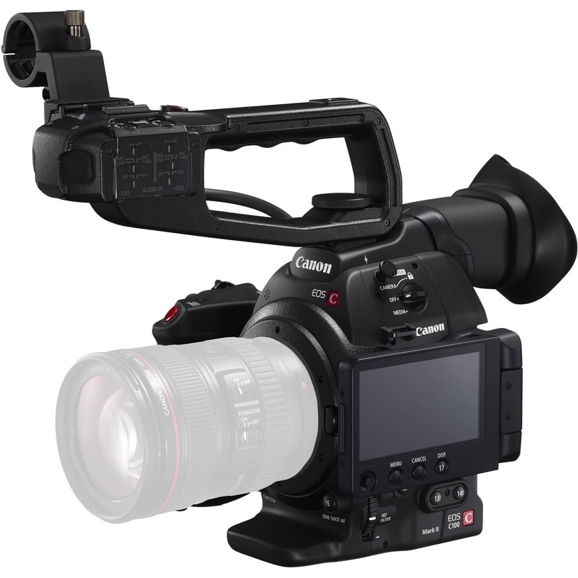 Видеокамера Canon EOS C100 Mark II, черный, 3840 x 2160