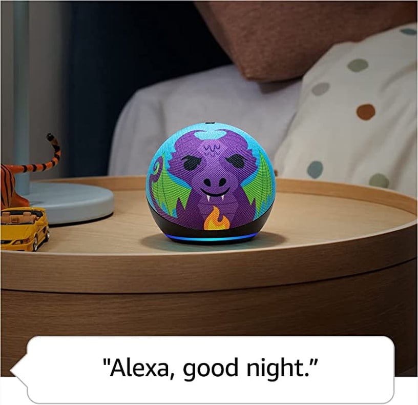 Bezvadu skaļrunis Amazon Echo Dot 5 Kids Dragon, violeta