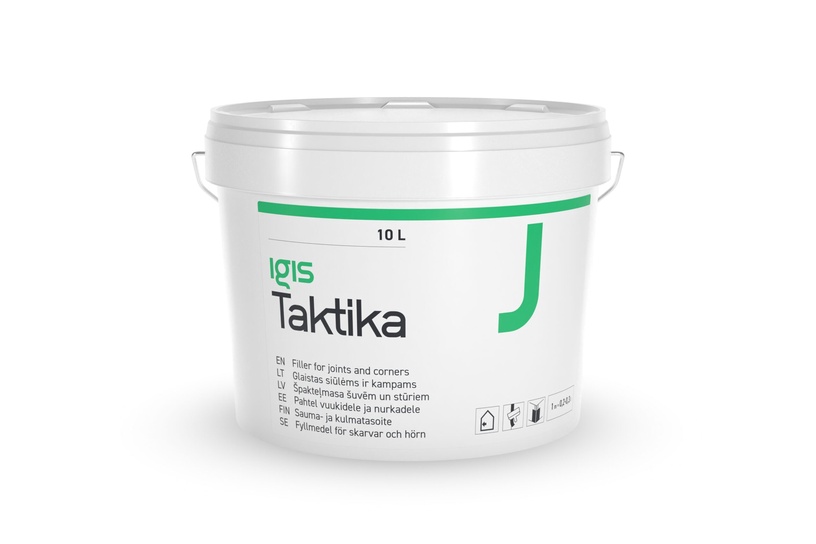 Pahtel Igis Taktika J, liitekohtade ja nurkade jaoks, valge, 10 l