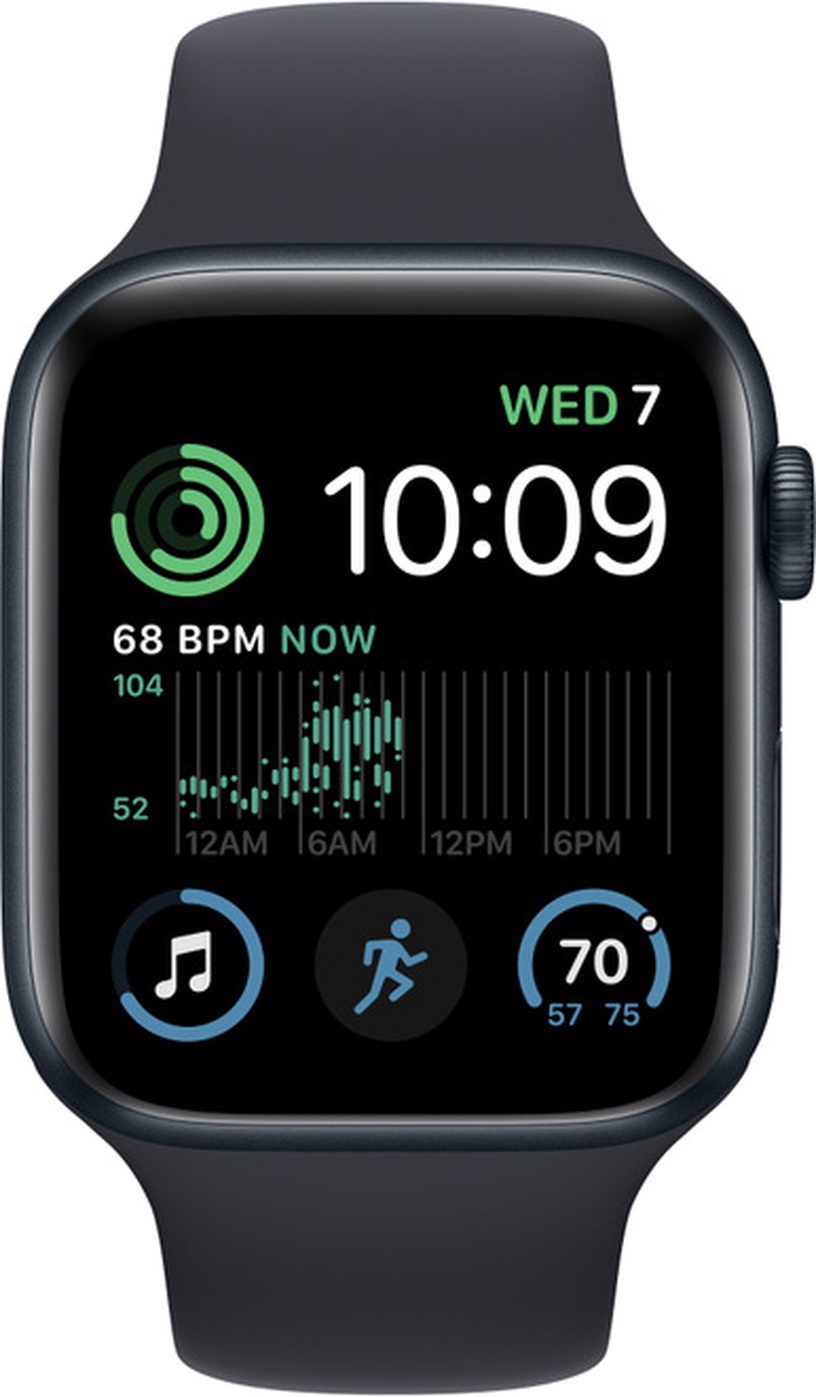 Nutikell Apple Watch SE GPS + Cellular (2nd Gen) 44mm Midnight Aluminium Case with Midnight Sport Band - Regular, must