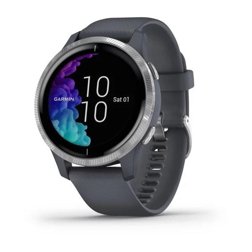 Viedais pulkstenis Garmin Venu Black Slate Grey, zila