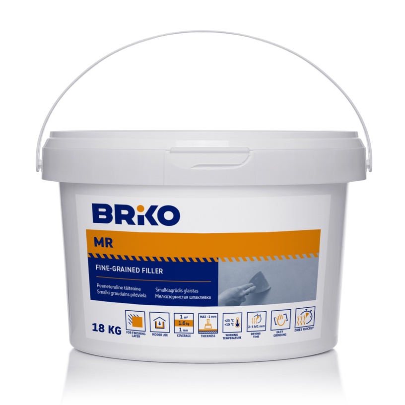 Pahtel Briko MR, peeneteraline, valge, 18 kg