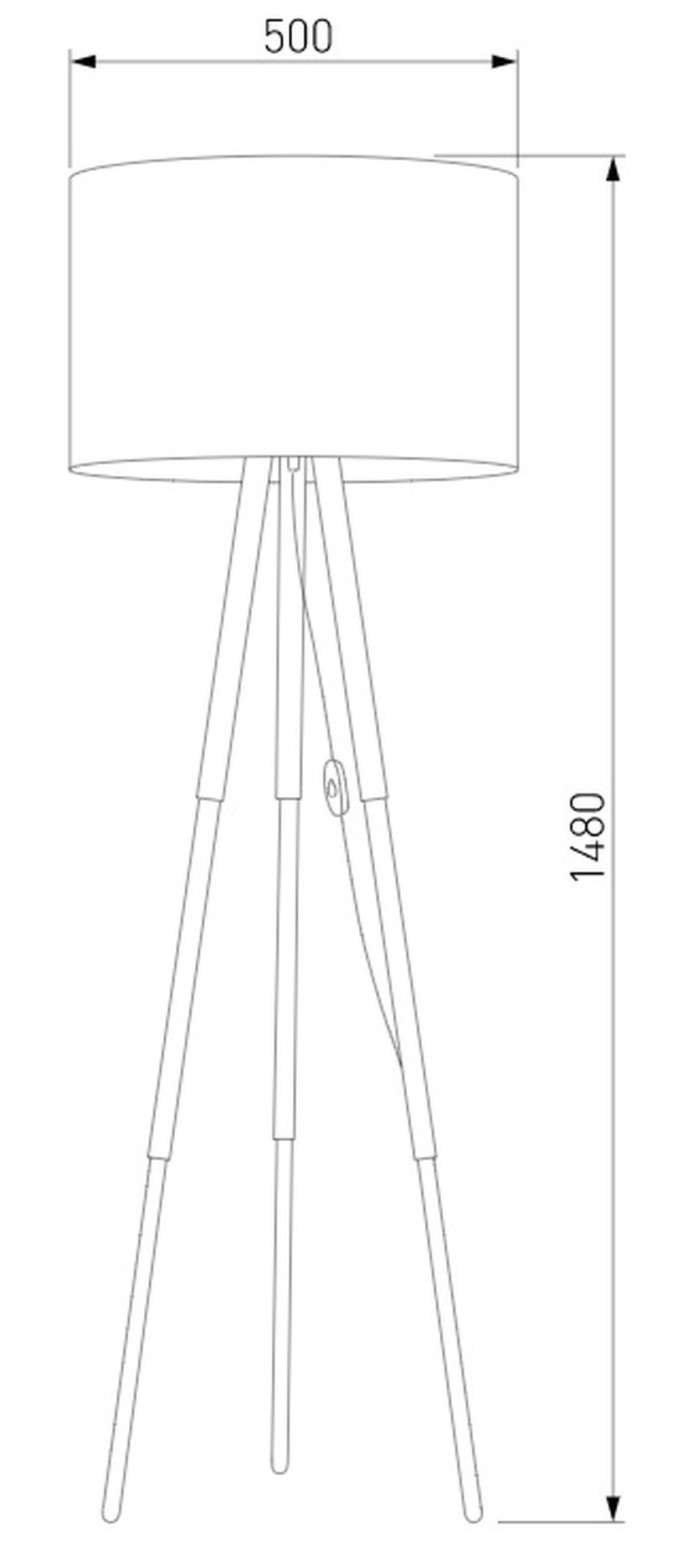 Торшер TK Lighting Juta 1, 25 Вт, E27
