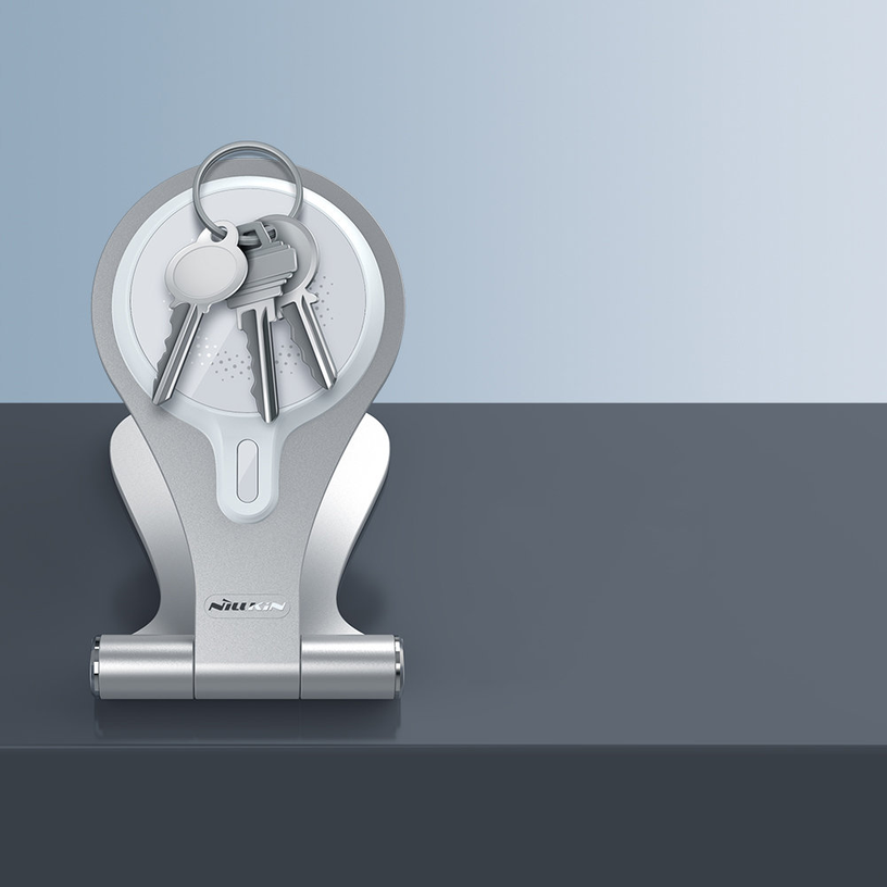 Беспроводное зарядное устройство Nillkin MagStand, Qi Wireless/USB-C female, серебристый