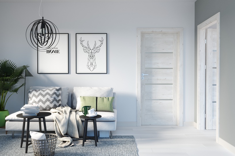 Siseukseleht Porta Verte Home G4 Verte Home G4, parempoolne, skandinaavia tamm, 203 x 74.4 x 4 cm