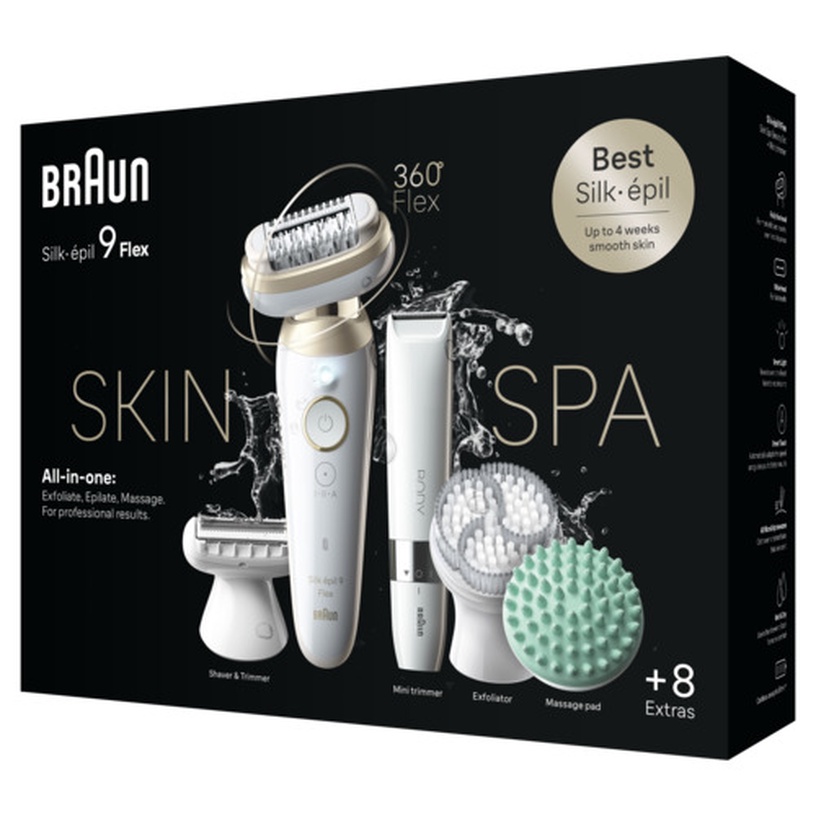 Epilaator Braun Silk•épil 9 Flex SkinSpa SES9-481, valge