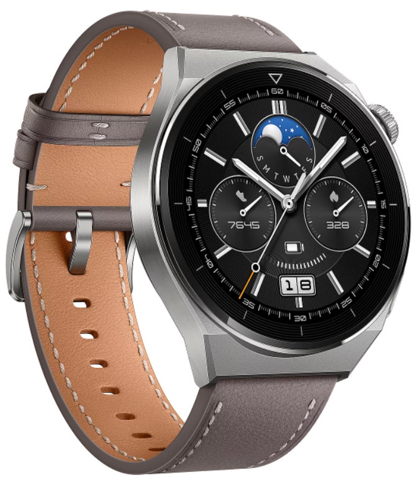 Viedais pulkstenis Huawei GT 3 Pro 55028467, pelēka