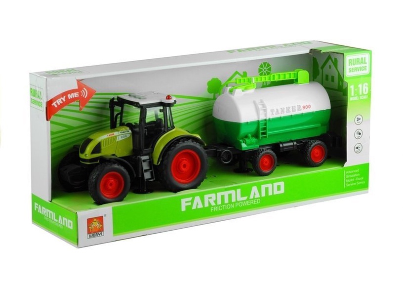 Rotaļu traktors Wenyi Farmland LT3574, 1:16, zaļa