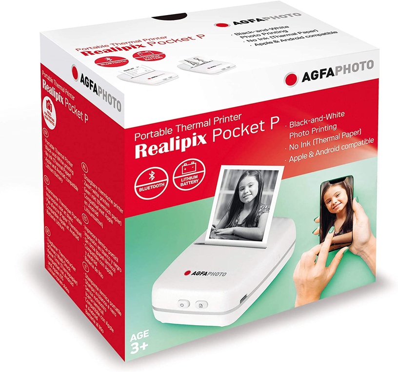 Momentānas drukas printeris AgfaPhoto Realpix Pocket Printer