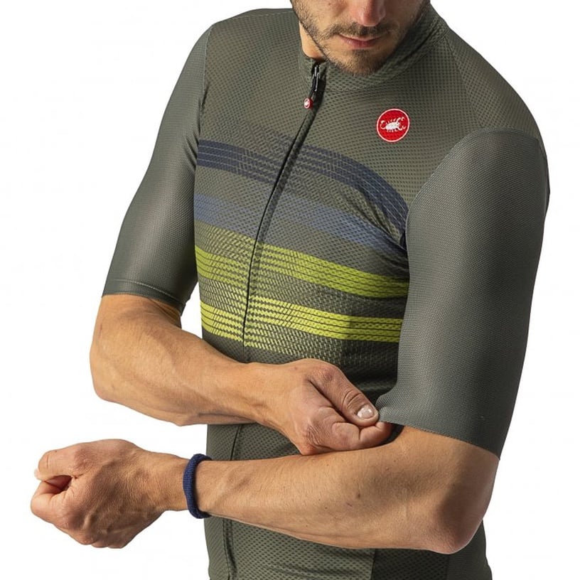 Термофутболка, мужские Castelli Endurance Pro, зеленый, M