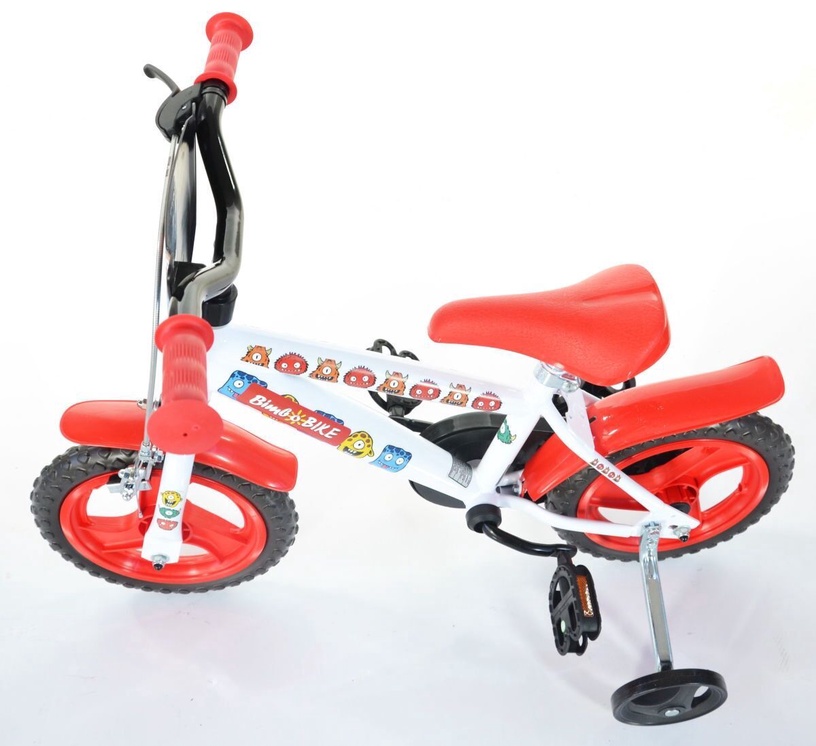 Велосипед Bimbo Bike, детские, белый/красный, 12″ (поврежденная упаковка)