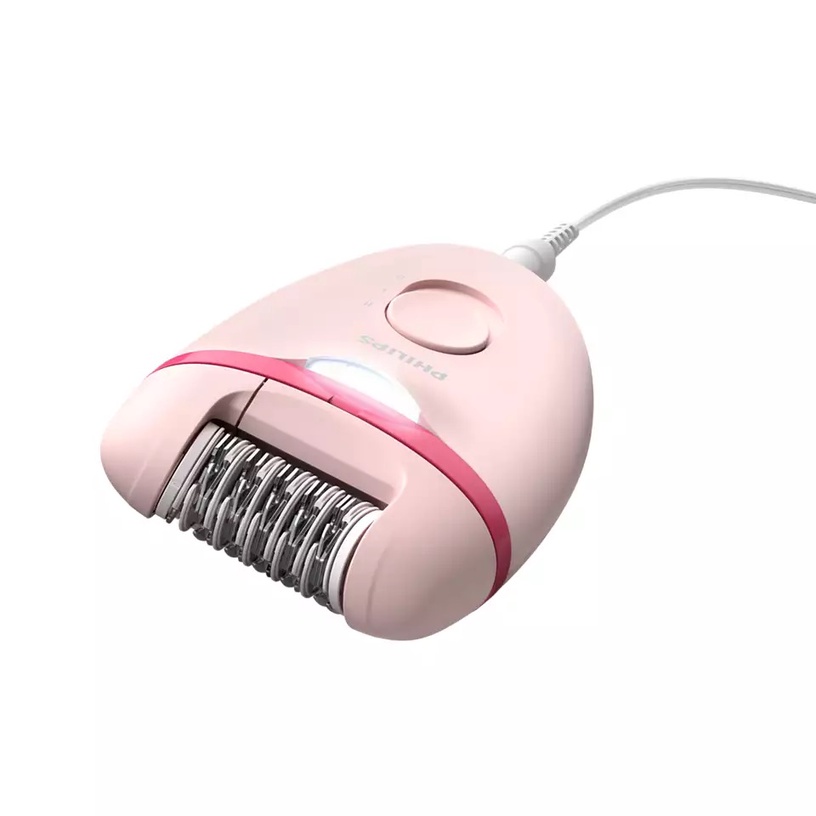 Эпилятор Philips Satinelle Essential BRE285/00, белый/розовый