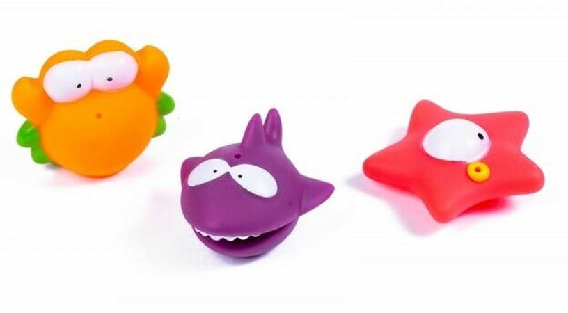 Basseini mänguvahend Hot Hit Bath Toys Fish With Friends, mitmevärviline, 4 tk
