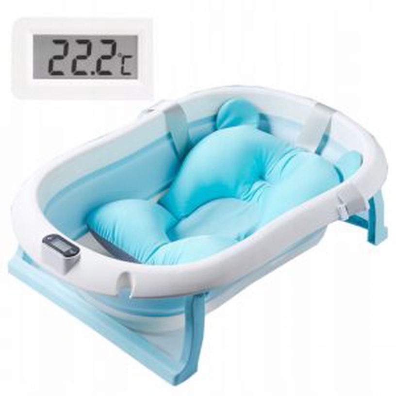 Складная детская ванночка Primabobo Premium, синий, 80 см