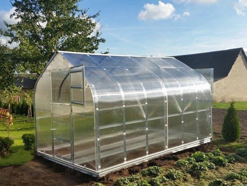 Kasvuhoone Klasika Standart, polükarbonaat, 4 x 2.5 m, 4 mm
