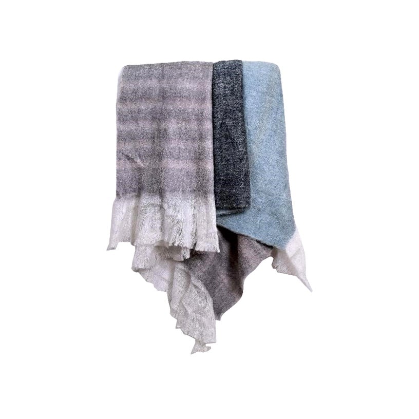 Pleed Domoletti TH220265, hall/helesinine, 125 cm x 150 cm