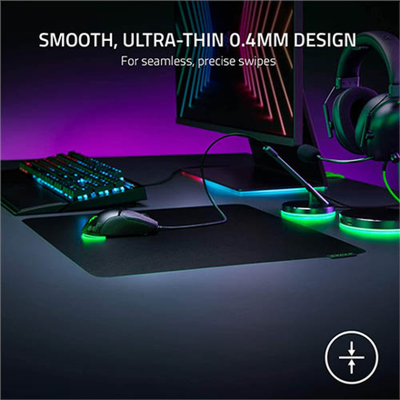 Peles paliktnis Razer Sphex v3, 21.5 cm x 27 cm x 0.4 cm, melna