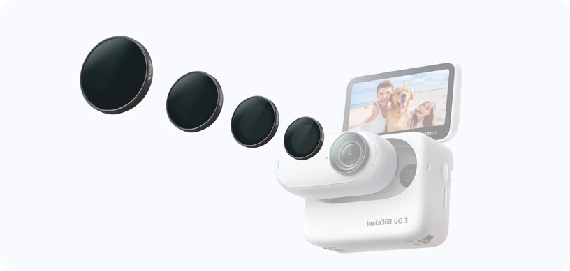 Filtru komplekts sporta kamerai Insta360 GO 3 ND, melna