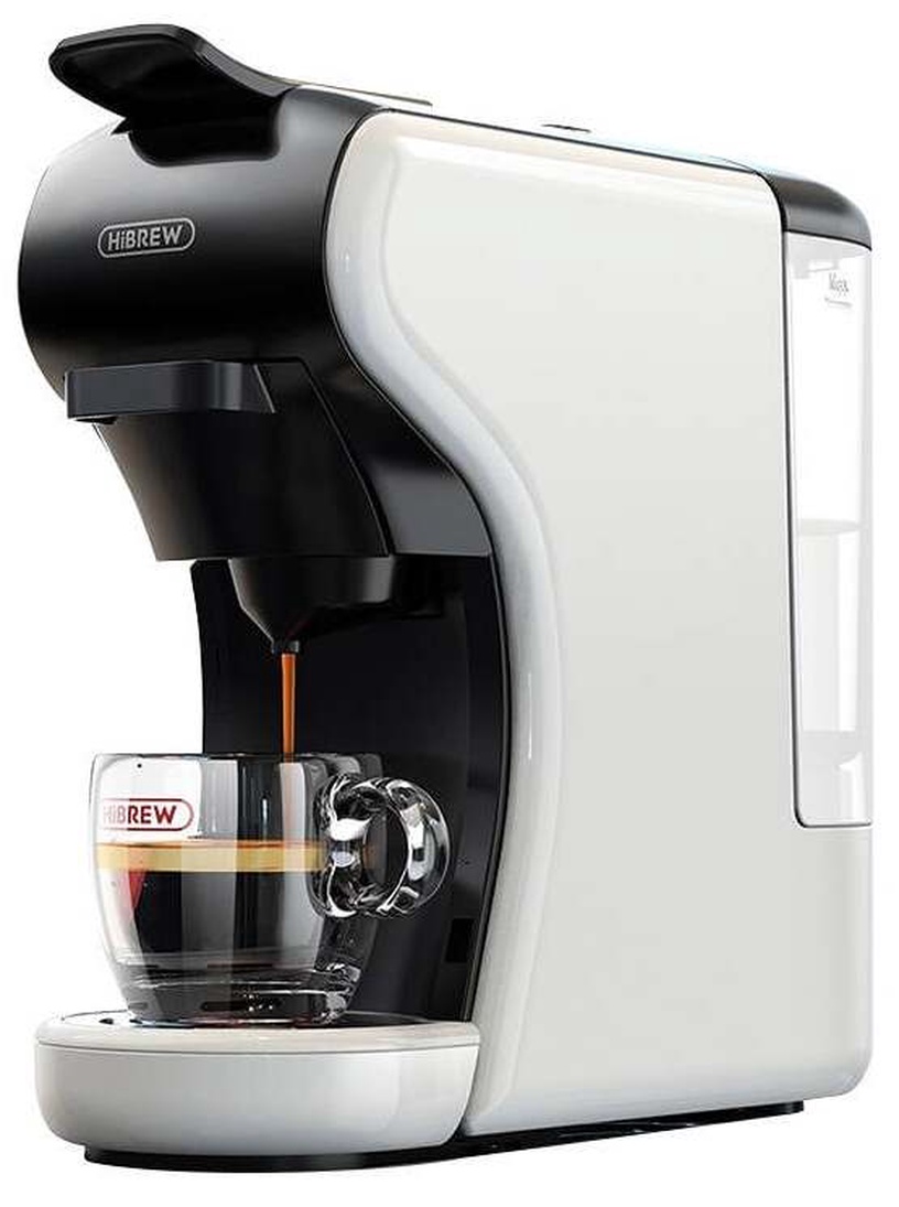 Капсульная кофемашина HiBREW H1A 4in1, белый/черный