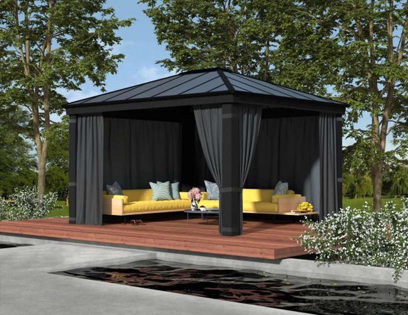 Шторы беседки Canopia Dallas, 500 cm, темно-серый