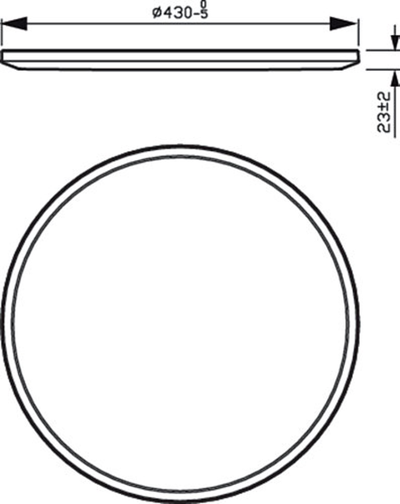 Светильник потолочный Philips SuperSlim, 2700°К, LED, черный