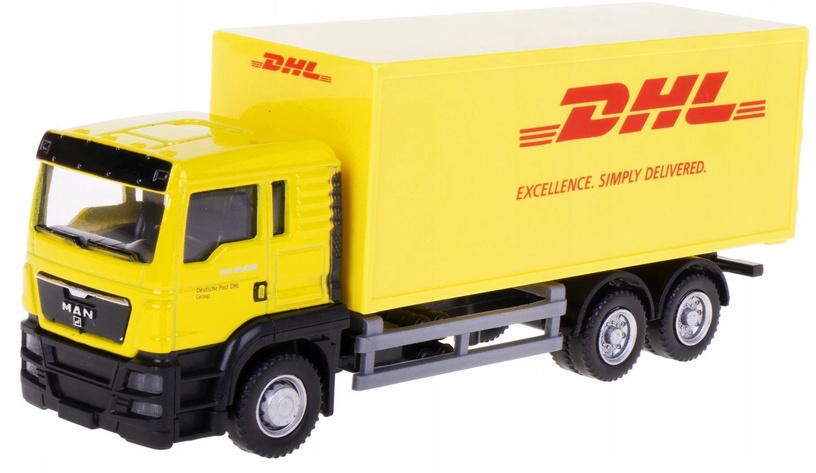 Rotaļu kravas automašīna Daffi Delivery DHL 512573, dzeltena