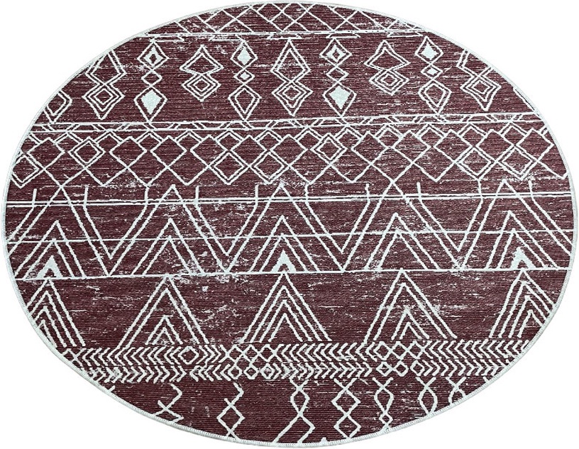 Vannas istabas paklājs Foutastic Straordinario 359CHL4921, daudzkrāsains/bēša, 160 cm x 160 cm, Ø 160 cm