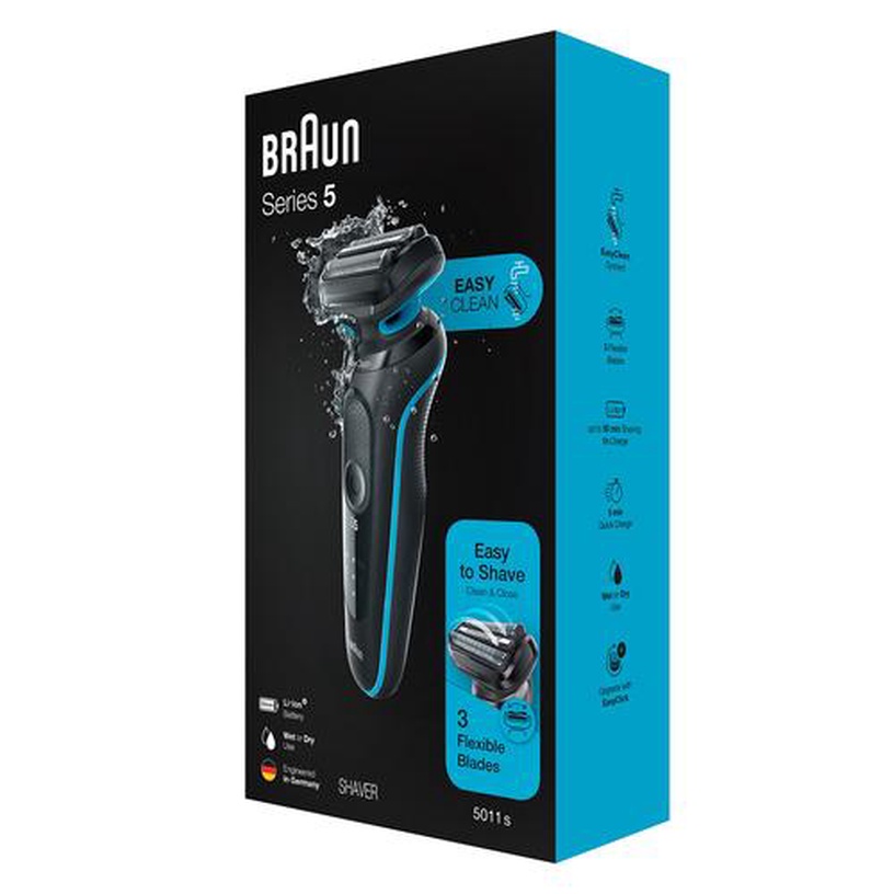Habemeraseerija Braun Series 5 51-M1000s, li-ion, must/helesinine