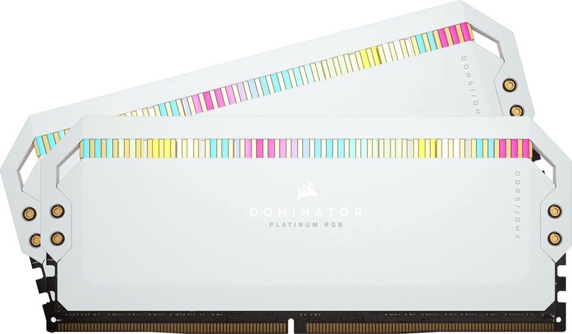 Operatīvā atmiņa (RAM) Corsair Dominator Platinum RGB, DDR5, 64 GB, 6200 MHz, ar gaismu (bojāts iepakojums)