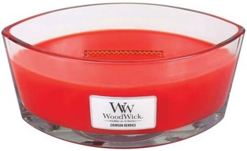 Küünal, lõhna WoodWick Crimson Berries Elipsa, 40 h, 453.6 g