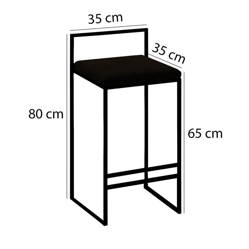 Ēdamistabas komplekts Kalune Design Nordic, melns/krēmkrāsas/valrieksts