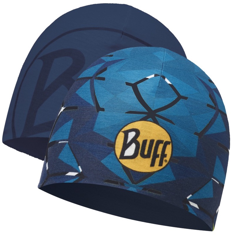 Ziemas cepure Buff Reversible Helix Ocean, zila/dzeltena, Universāls