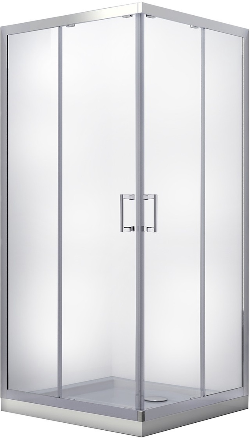 Dušas kabīne Besco Modern 185 MK-80-185-C, kvadrātveida, bez paliktņa, 80 cm x 80 cm x 185 cm