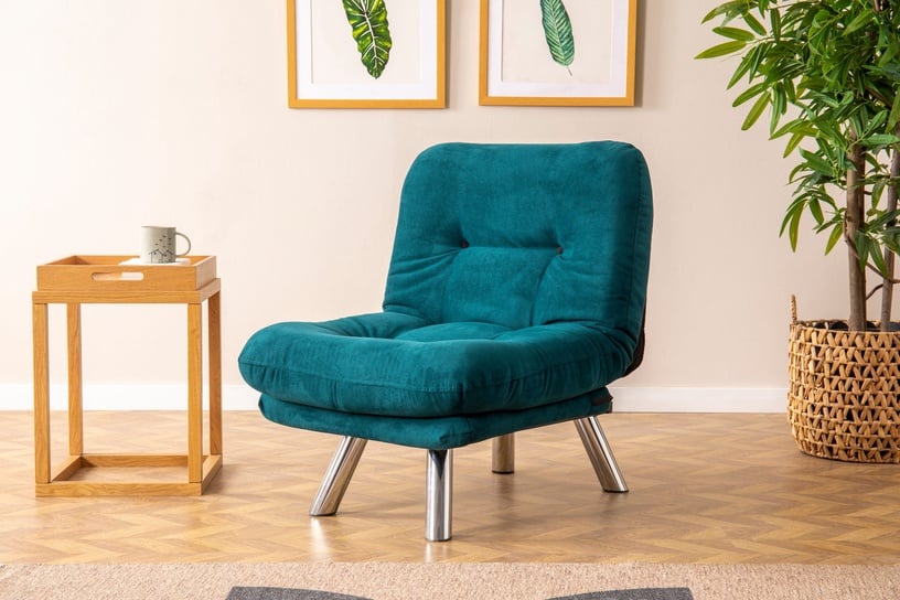 Диван-кровать Hanah Home Misa Small Solo, зеленый, 52 x 70 см x 40 см