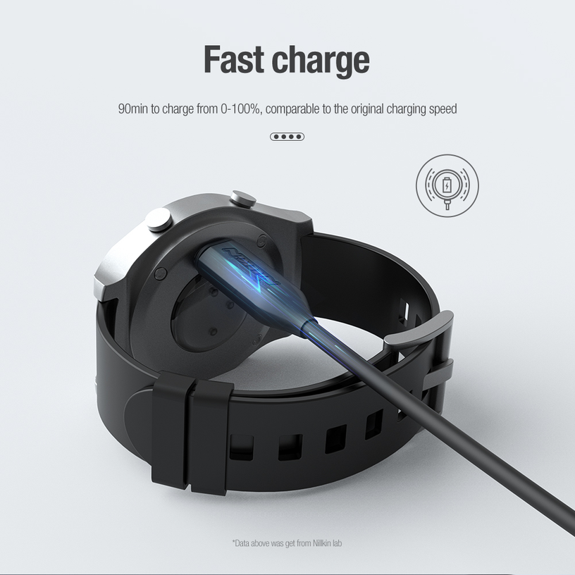 Провод для подзарядки Nillkin USB Data and Charging Cable for Garmin Watch, черный