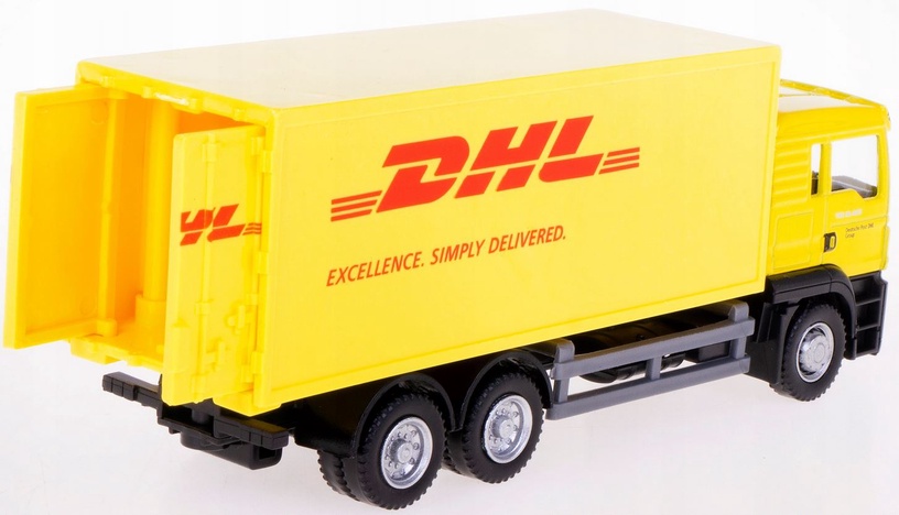 Rotaļu kravas automašīna Daffi Delivery DHL 512573, dzeltena