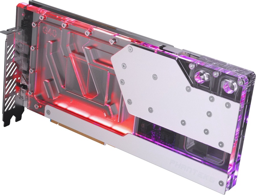 Водный блок Phanteks Glacier G40 RTX 4090 Gigabyte, 29.2 см, прозрачный/серебристый